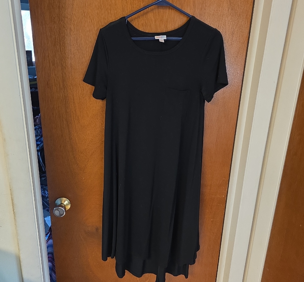 LuLaRoe Black Short Sleeve Tee High/Low Dress